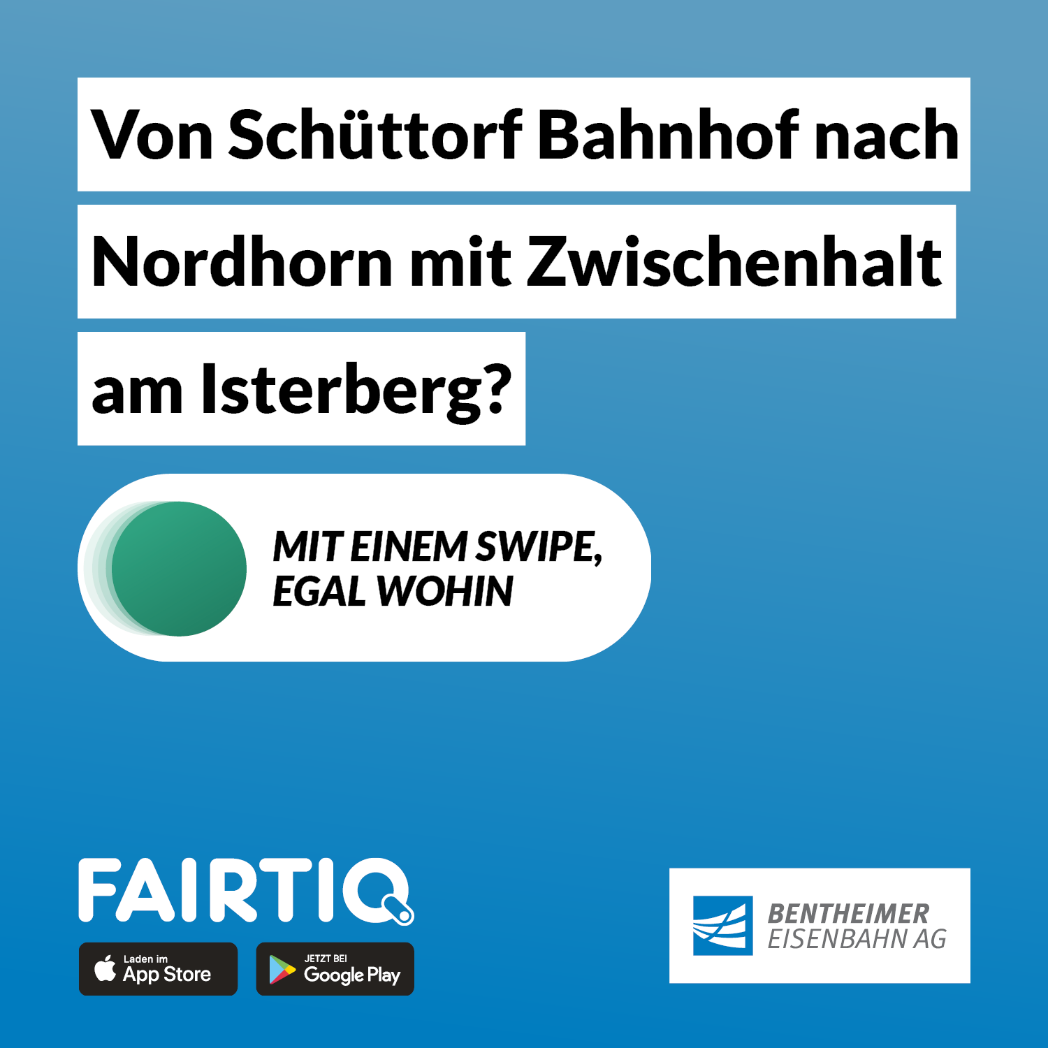 Publicité allemande avec slogan en allemand
