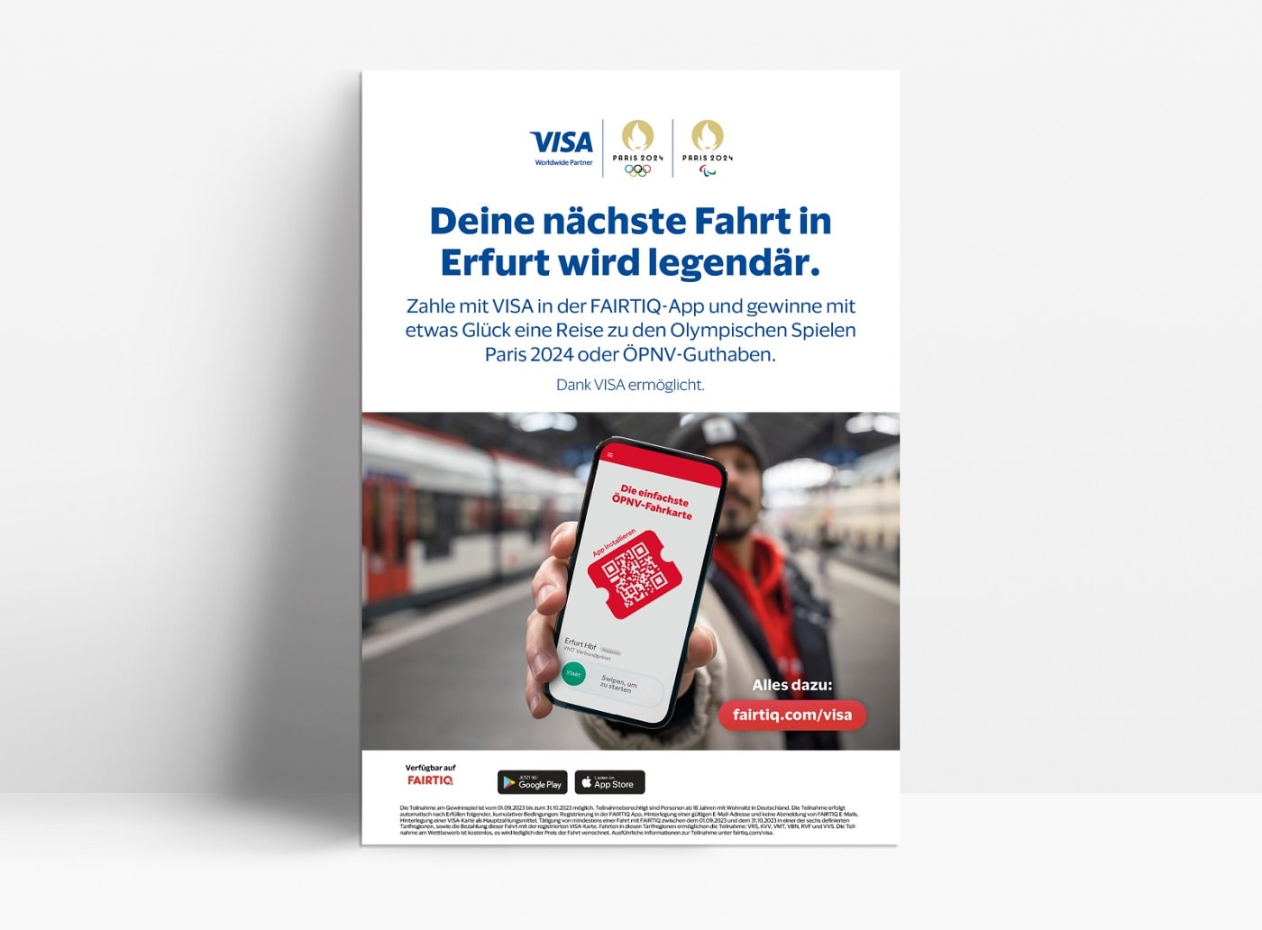 Aperçu des affiches en association avec VISA