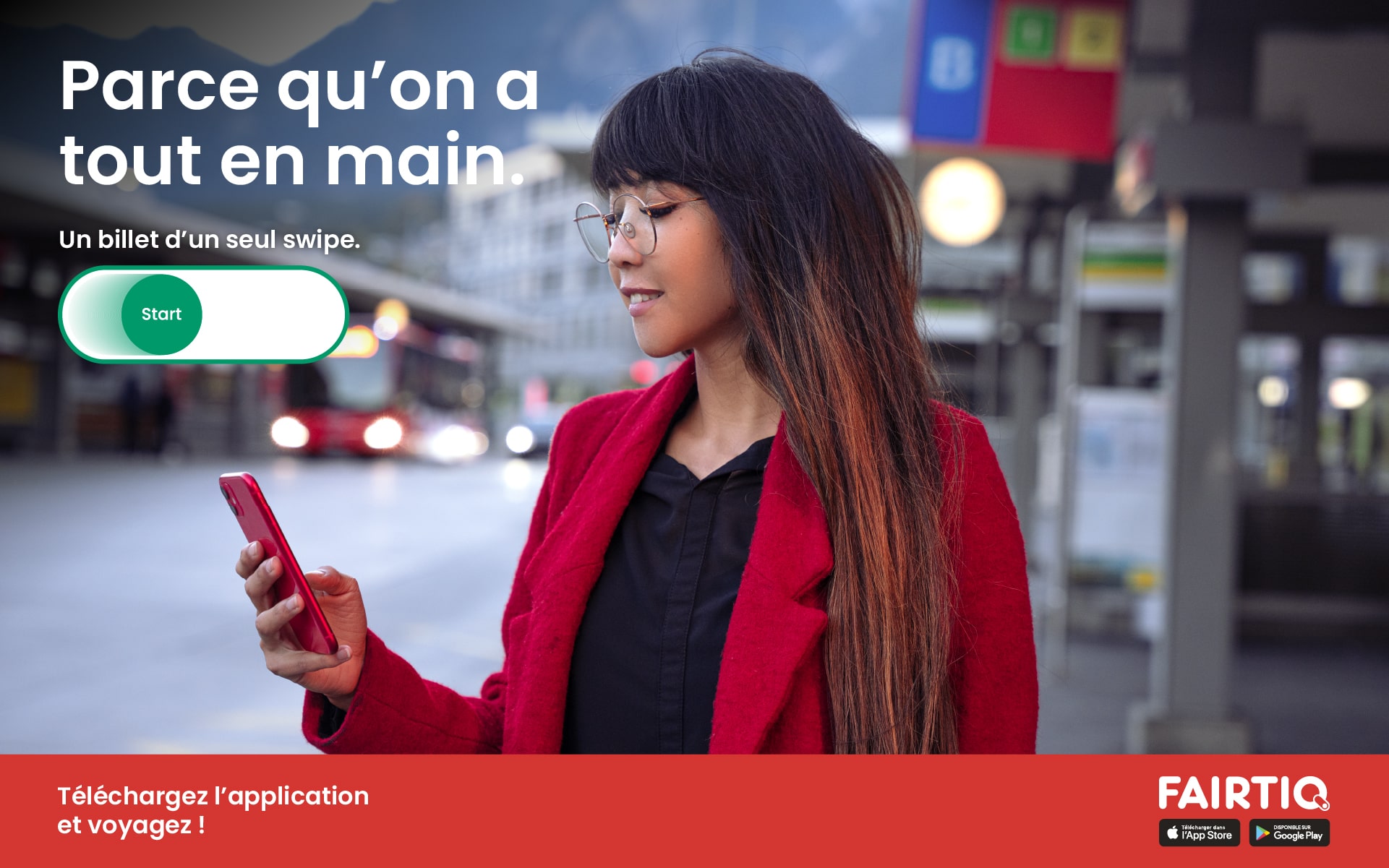 Publicité 2023 de FAIRTIQ pour les réseaux